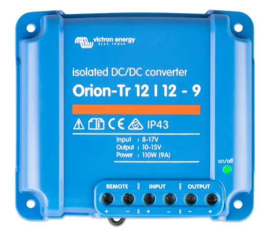 Orion-Tr 12/12-9A (110W) DC-DC converter galvanisch gescheiden