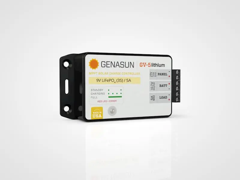 Genasun GV-5 Lithium 10.7 Volt mppt