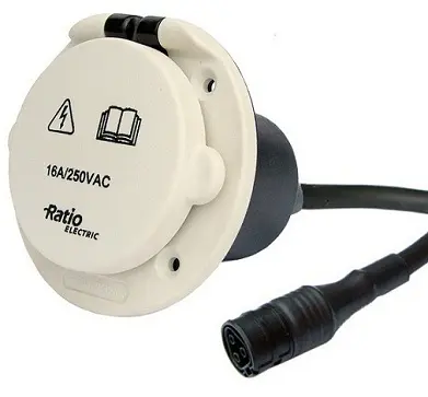  Ratio walstroom invoer 16A kunststof AC16