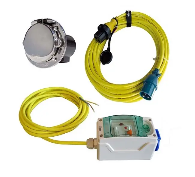  Ratio MP16 walstroom set met RVS inlet (16A/230V)