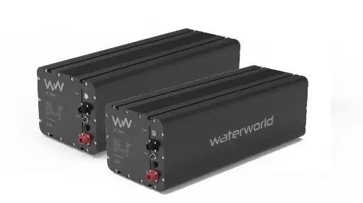  2x WaterWorld 48-6800 LFP accu incl. 35 A lader en BatteryLink CANopen