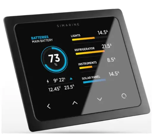 Simarine Pico display - inbouw/panel mount zwart Rev 2.0