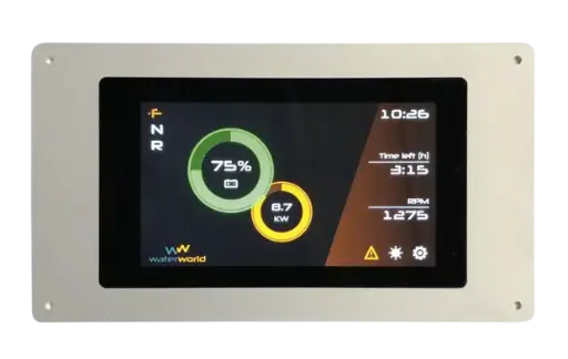 WaterWorld display silver